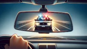 Car driving under suspension being pulled over, defense by Nikbakht Law.